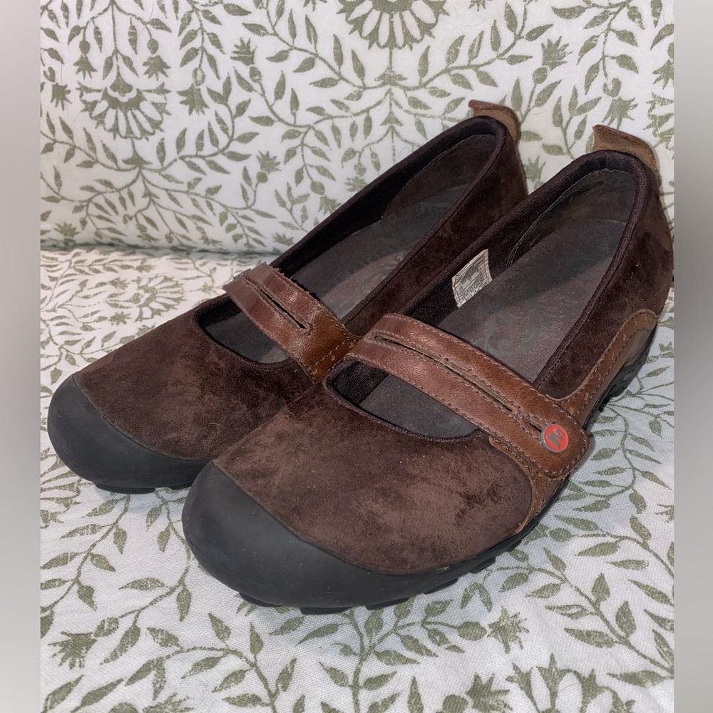 Merrell Plaza Bandeau Espresso‎ Brown Mary Jane Flats